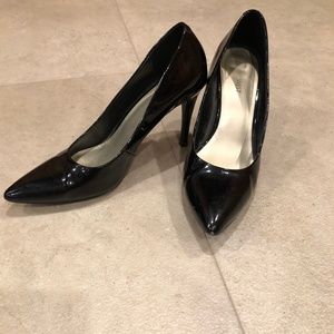 Nine West Black Patent Heels, Size 10